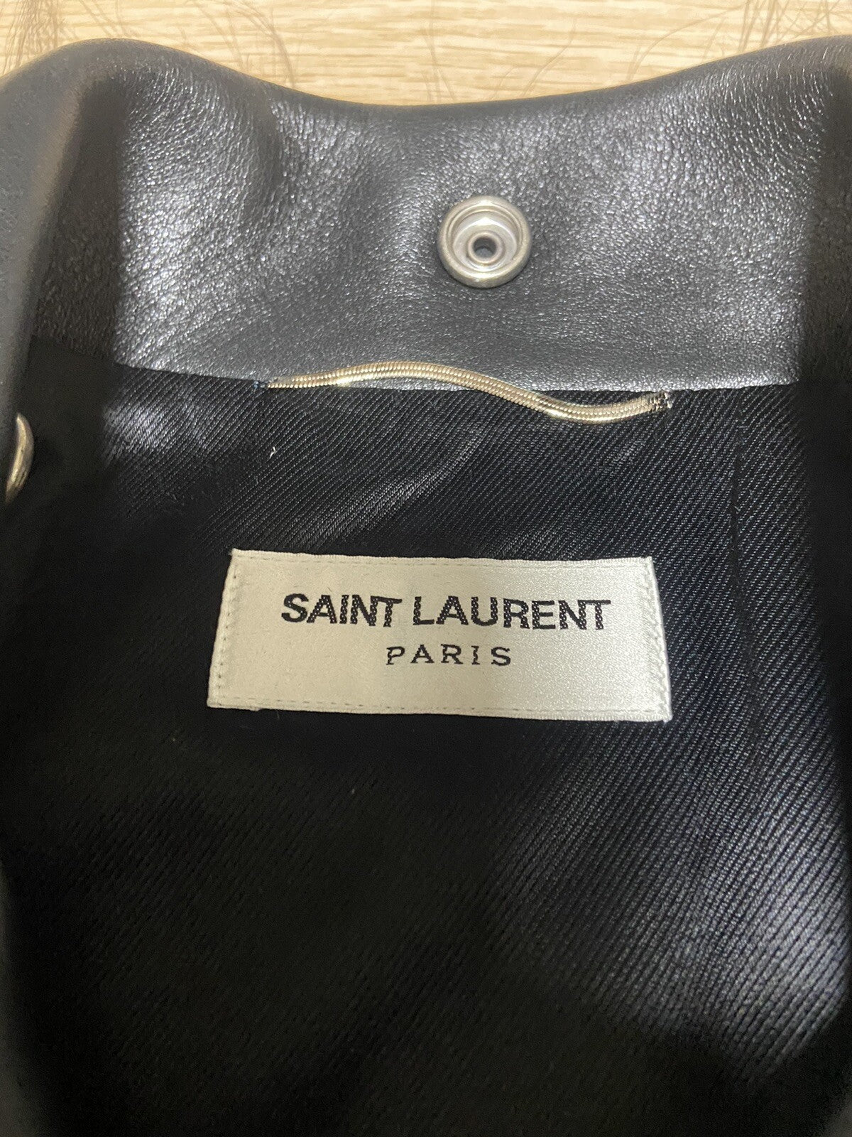 46 Saint Laurent GOAT Fur leather rider jacket