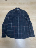 XS Saint Laurent 2018 Black Flannel cotton linen shirt