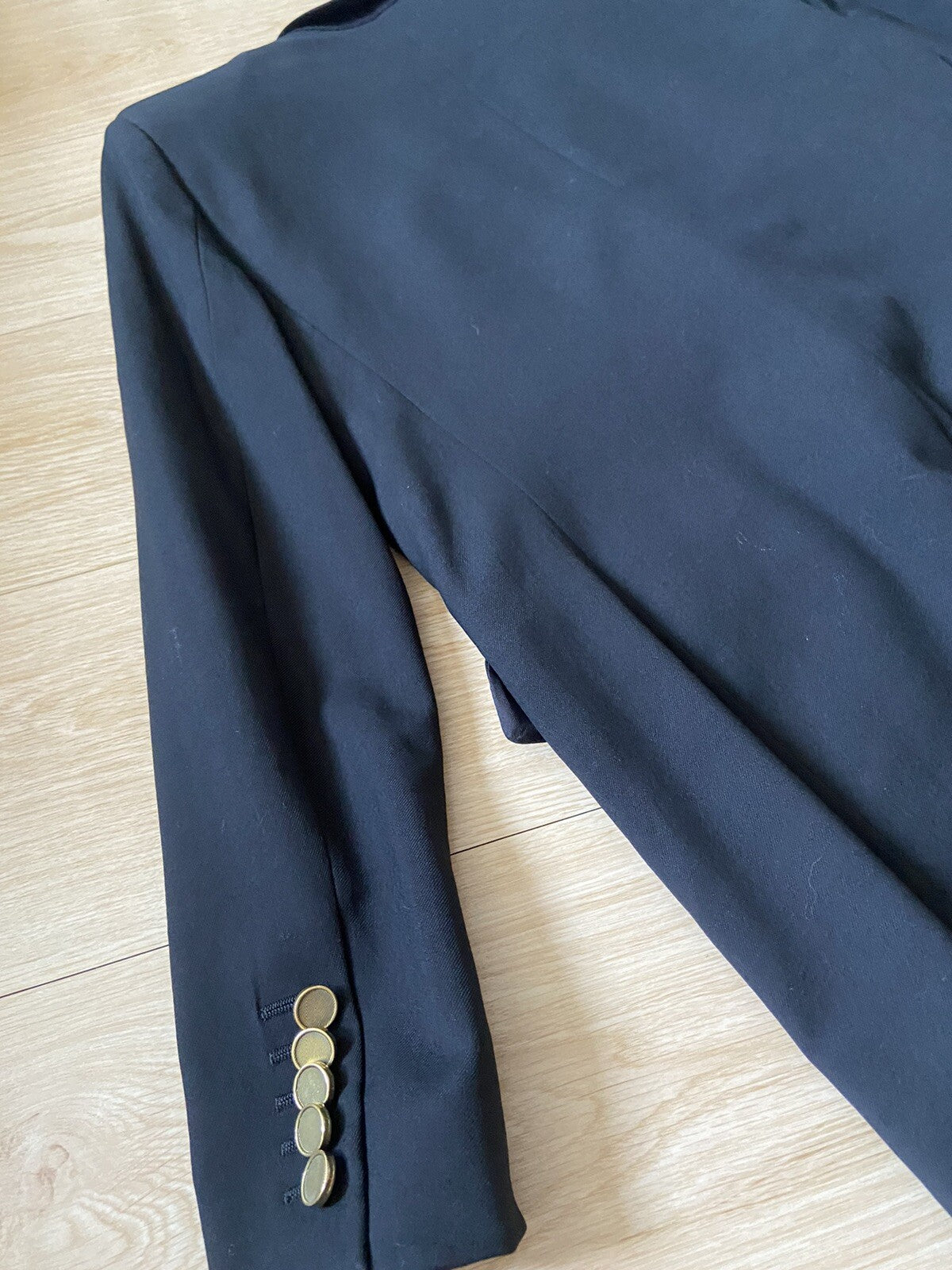 F46 Saint Laurent gold double button blazer jacket suit