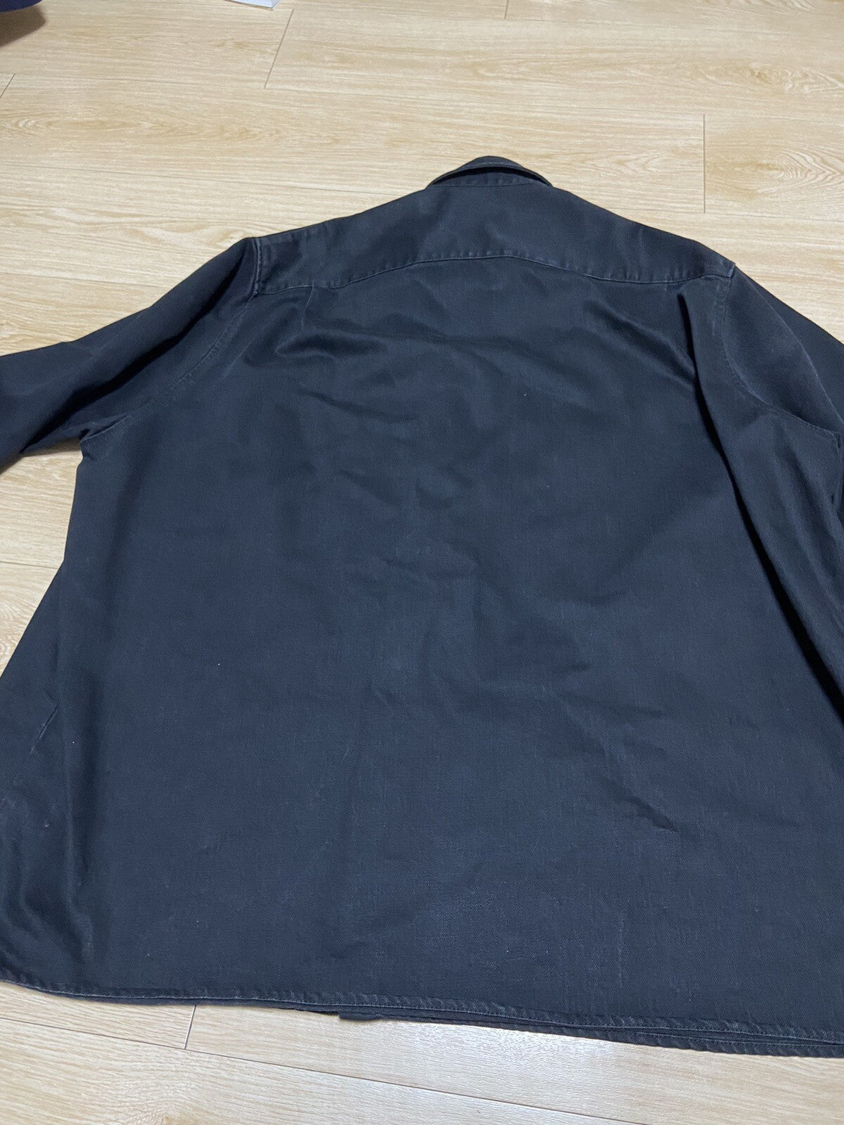 S Raf Simons ss19 oversized Big Fit Double Two patch denim shirt jackrt
