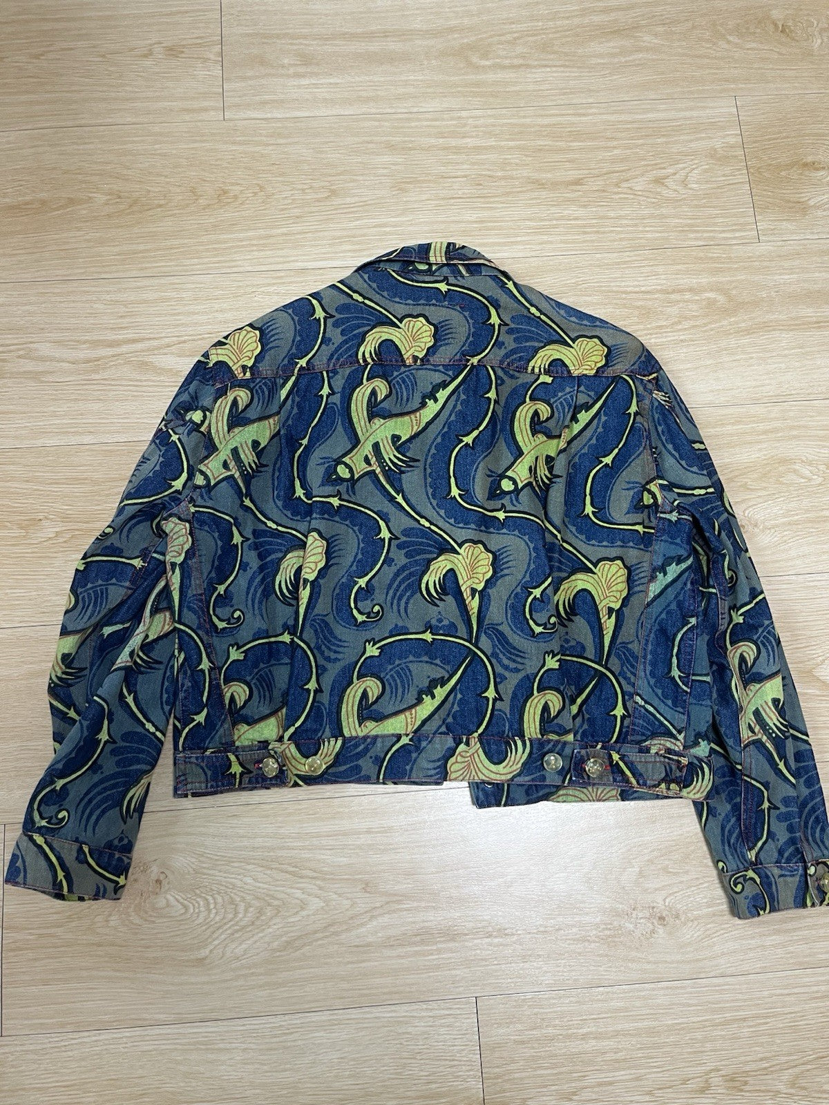 M Vivienne westwood VINTAGE 90s Grand hotel paisley Printing denim jacket