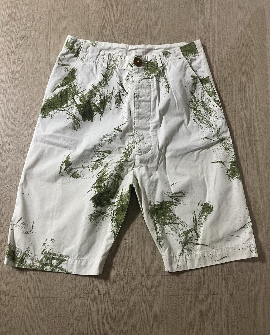 44 Vivienne westwood leaf printing bermuda short pants