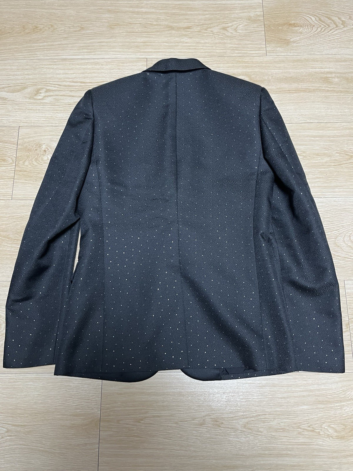 44 Saint laurent glitter Le smoking peaked lapel blazer suit jacket