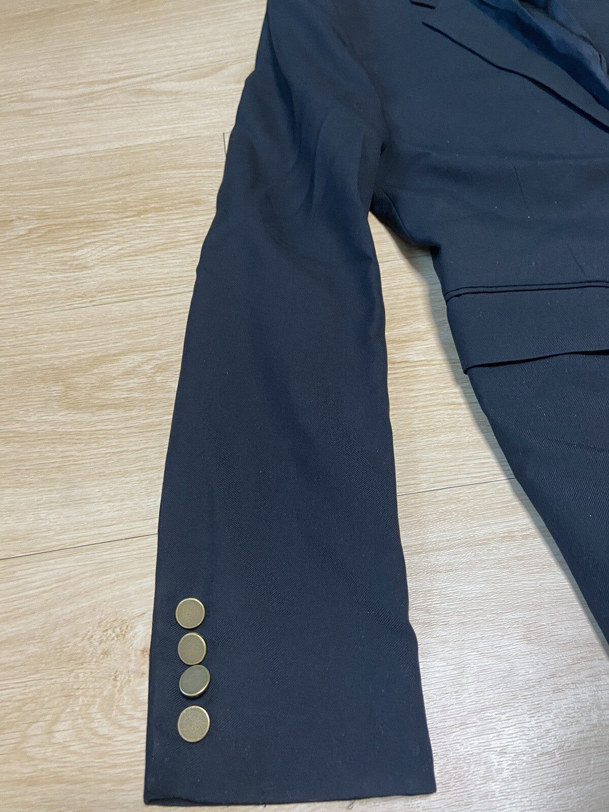 54 Saint Laurent ss17 gold button wool blazer suit Jacket