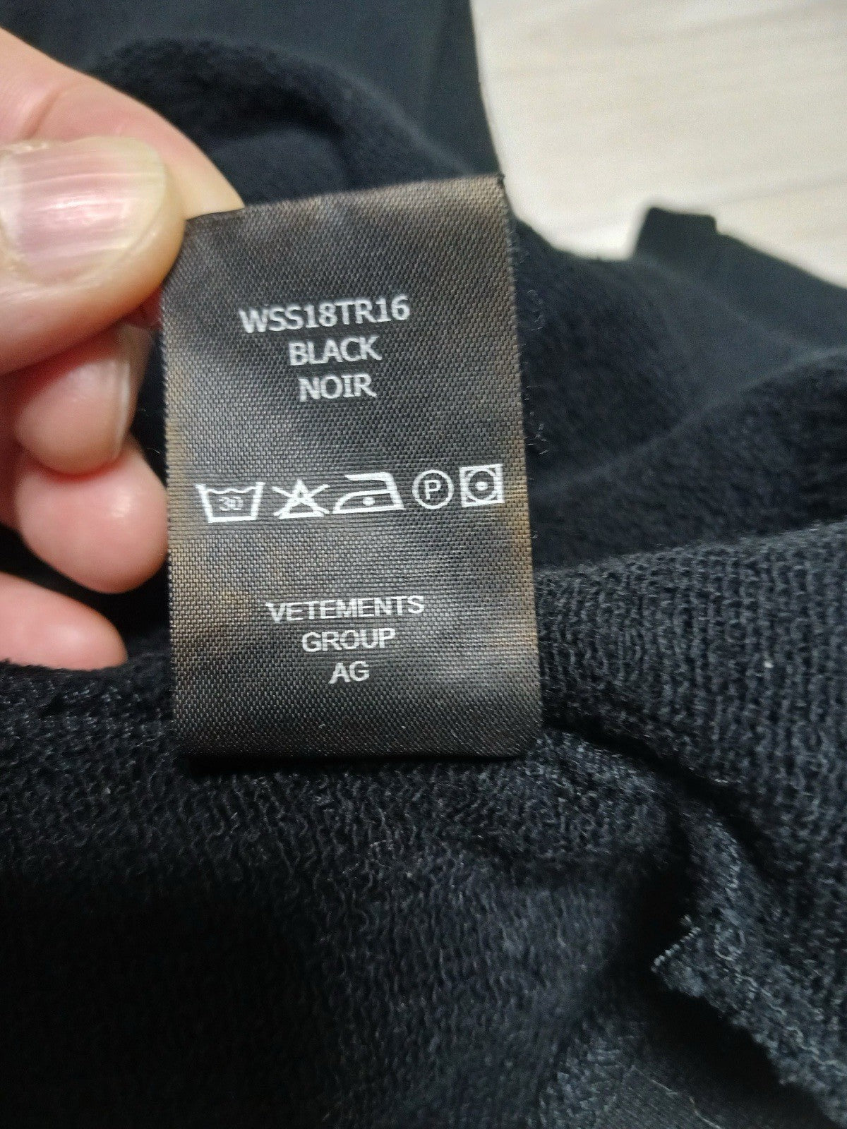 S vetements WE OUR HOMETOWN layered hoodie