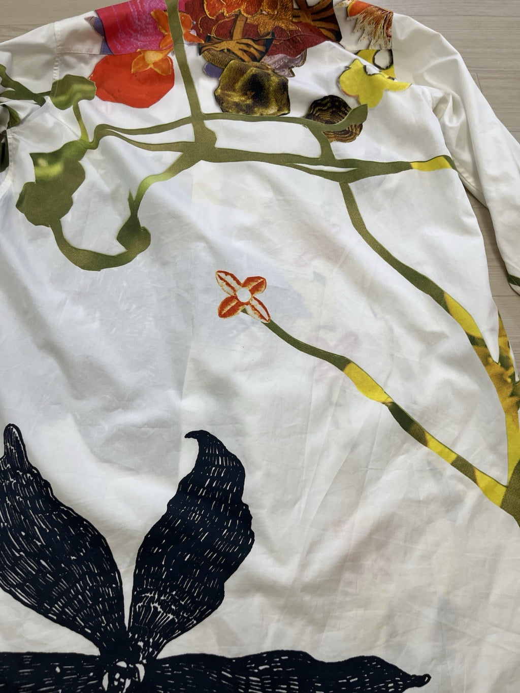38 prada fw16 christophe chemin floreal long sleeve shirt
