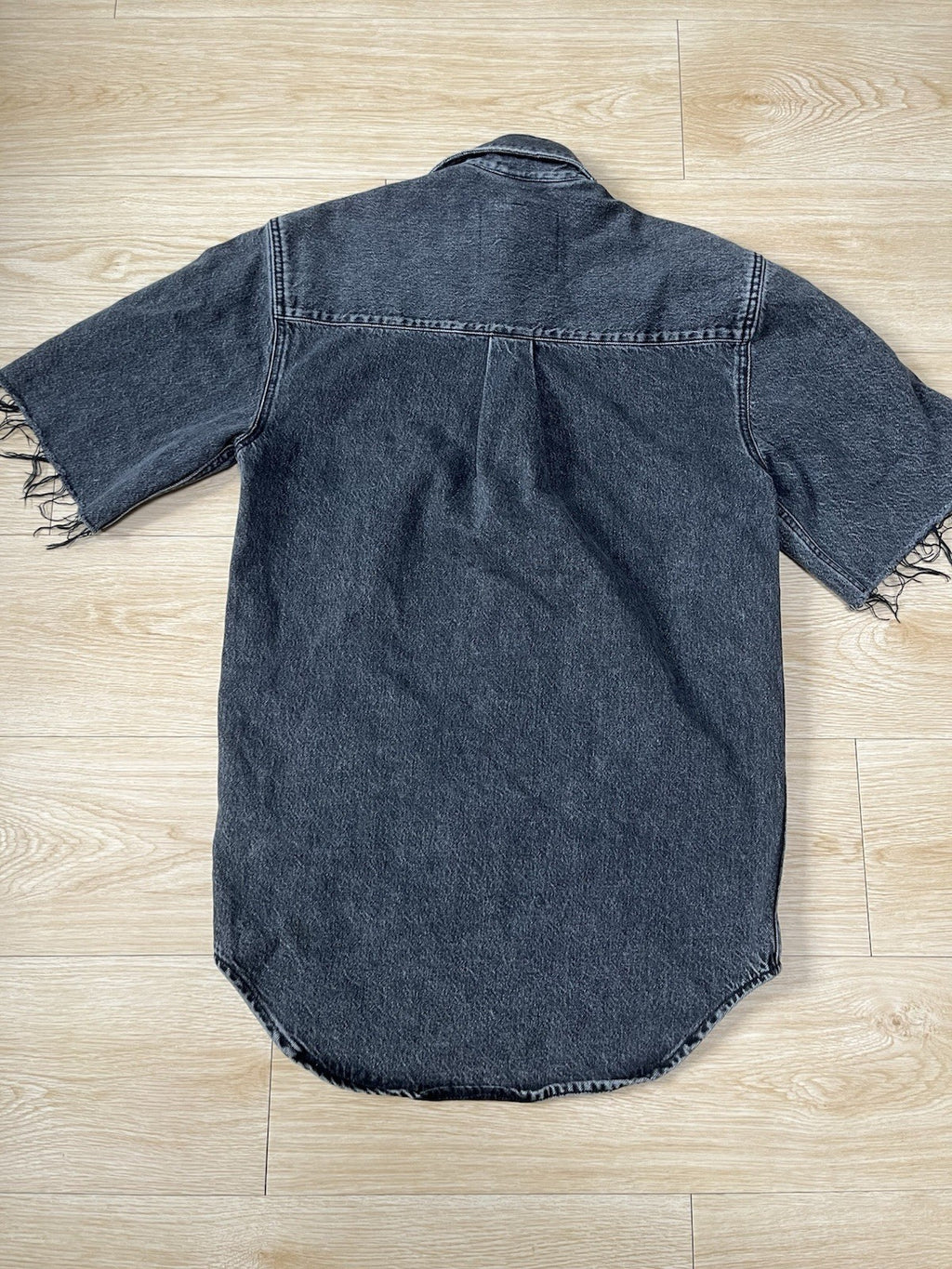 XS Vetements Levis oversized short sleeve denim shirt jacket