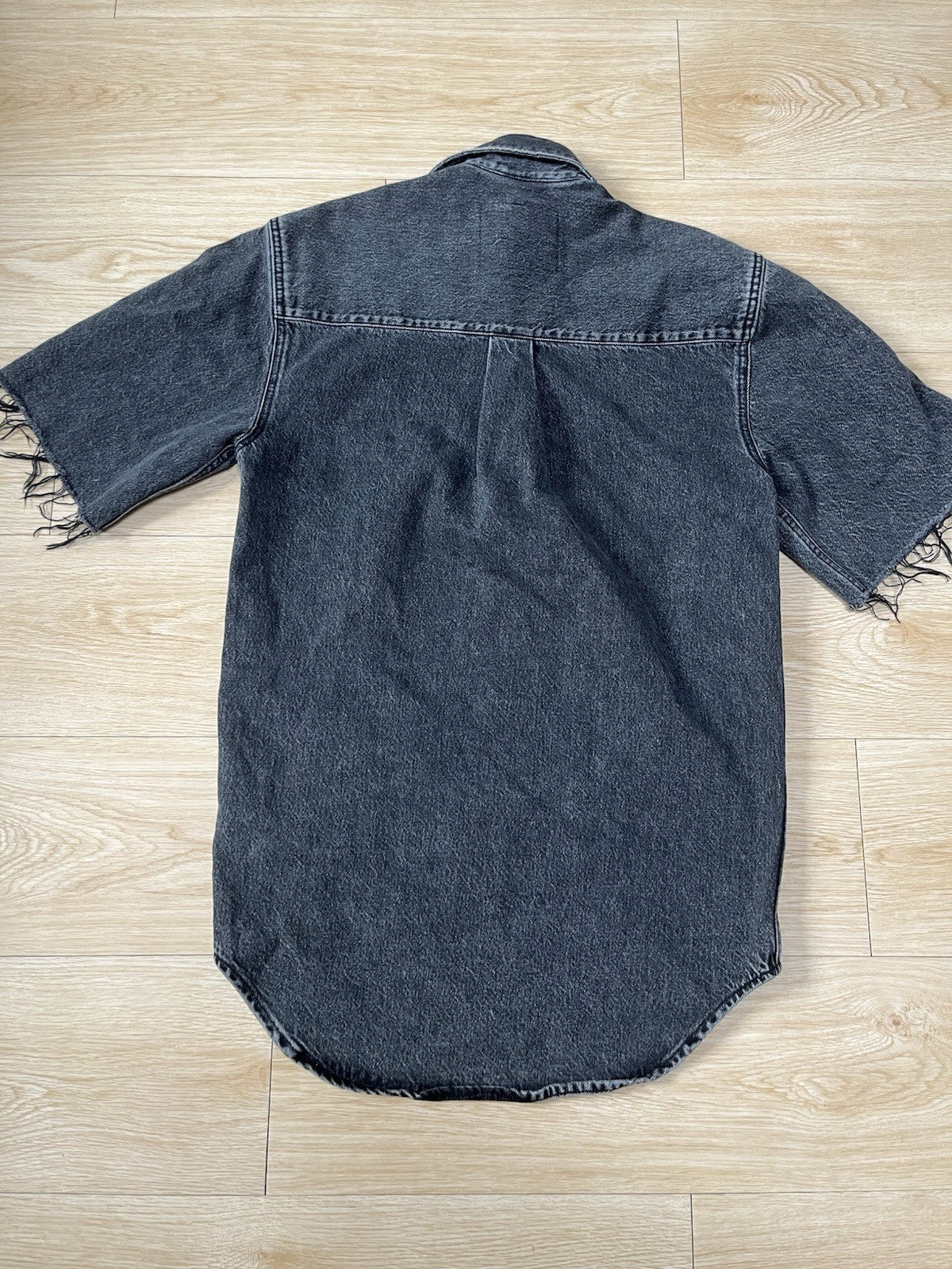 XS Vetements Levis oversized short sleeve denim shirt jacket