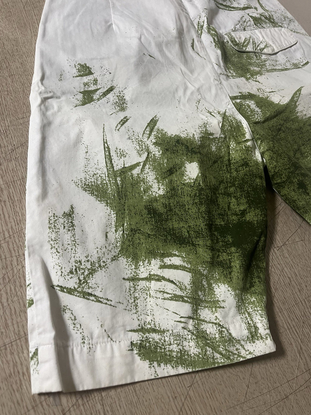 44 Vivienne westwood leaf printing bermuda short pants