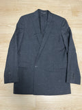 46 Saint Laurent SS14 look3 assymmetric peaked lapel blazer suit jacket