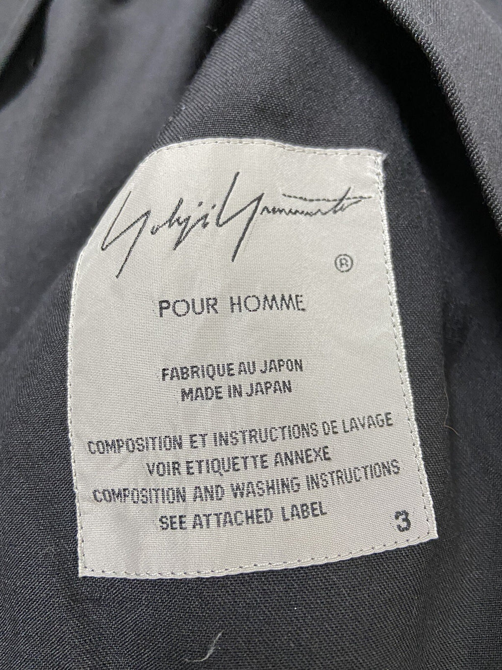 3 Yohji yamamoto pour homme ss19 multi zipper wool coat