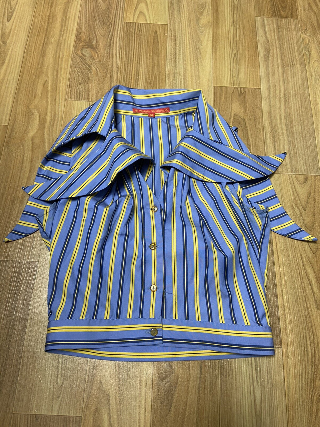 14 Vivienne Westwood ss93 ribbon collar petal shirt jacket