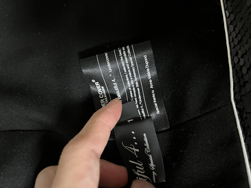 1 Undercover aw25 But Beautiful sequin assymetric blazer jacket