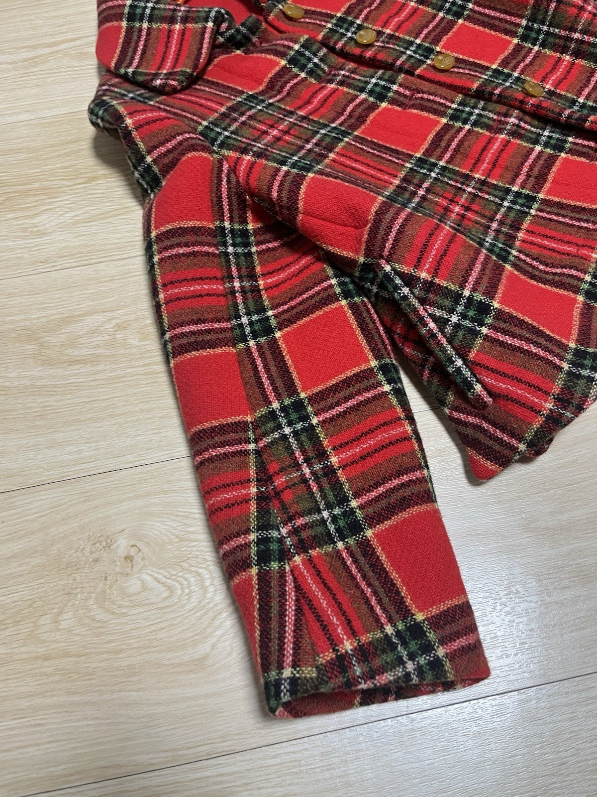 38 Vivienne westwood milan vintage 90s 80s red Tartan wool jacket