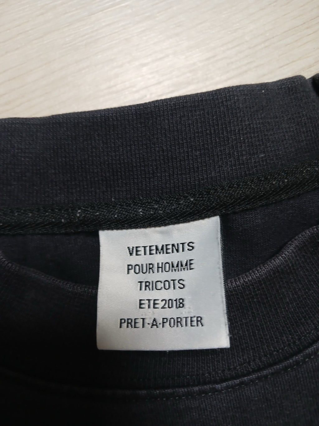 Xs vetements gmbh metal logo oversized long sleeve shirt