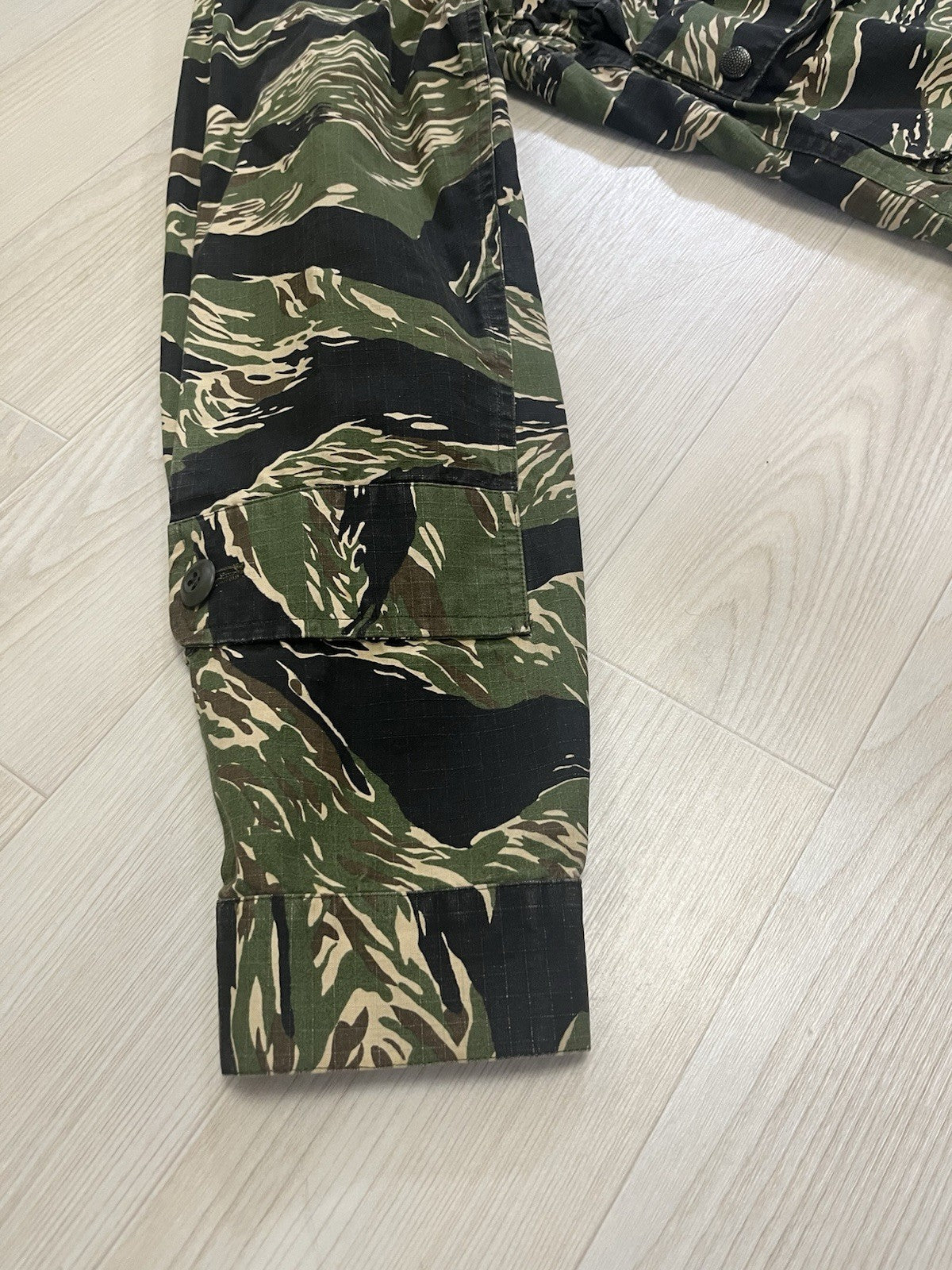 2 Undercover reconstructed M-65 tiger camo military jacket