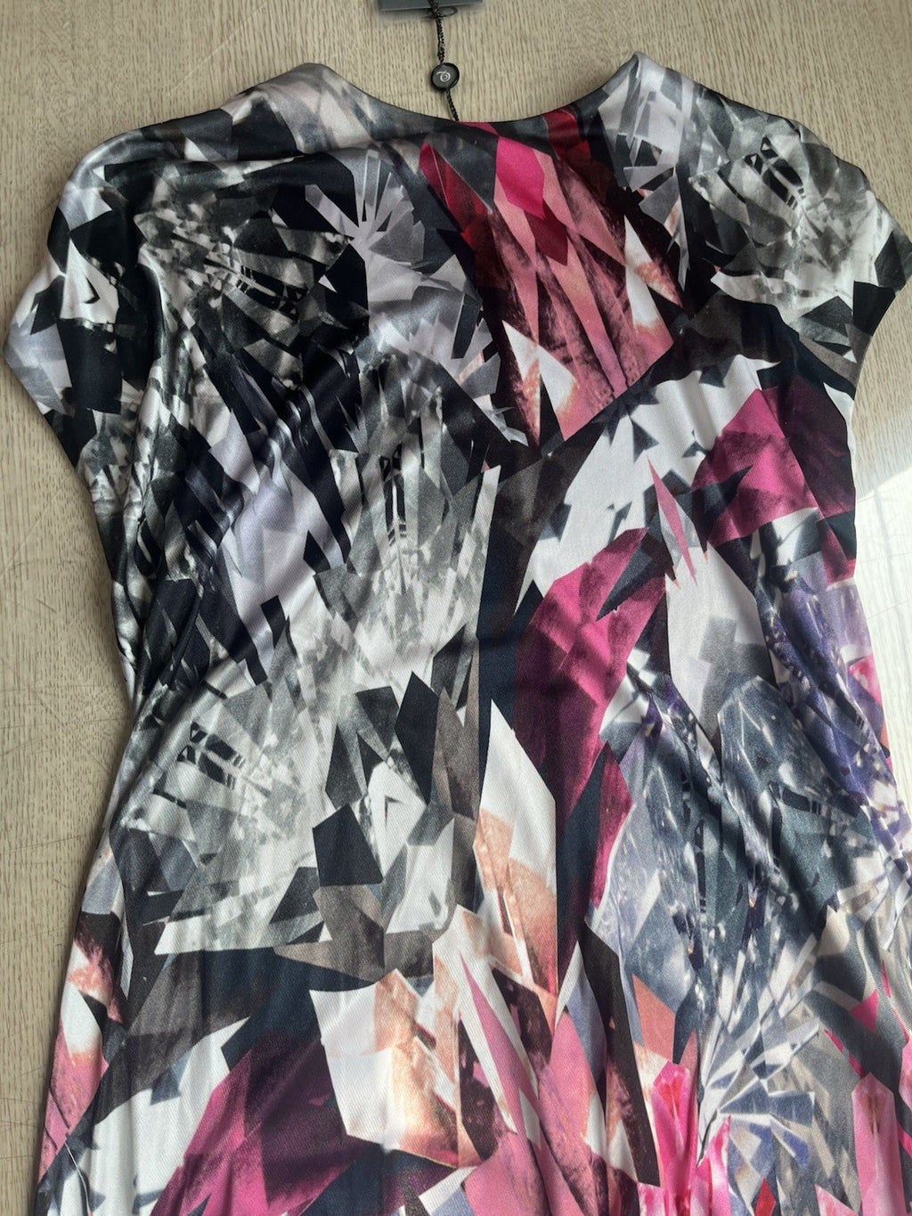 42 Alexander Mcqueen Ss09 Natural Distinction kaleidoscope Printing Silk Dress