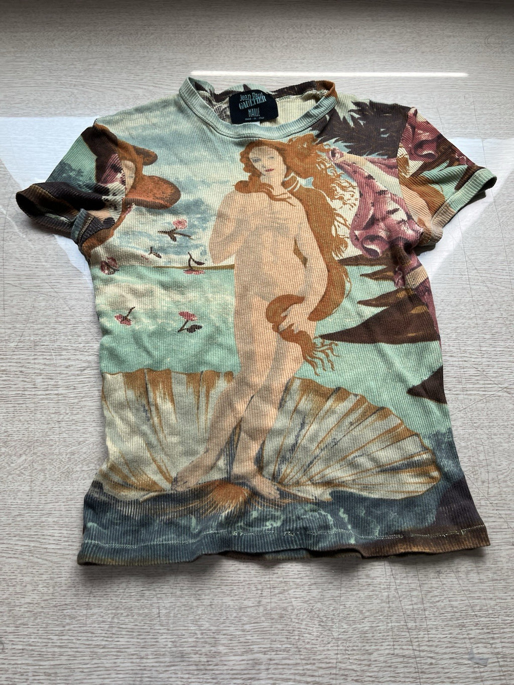 M Jean Paul Gaultier venus de milo power net mesh t shirt