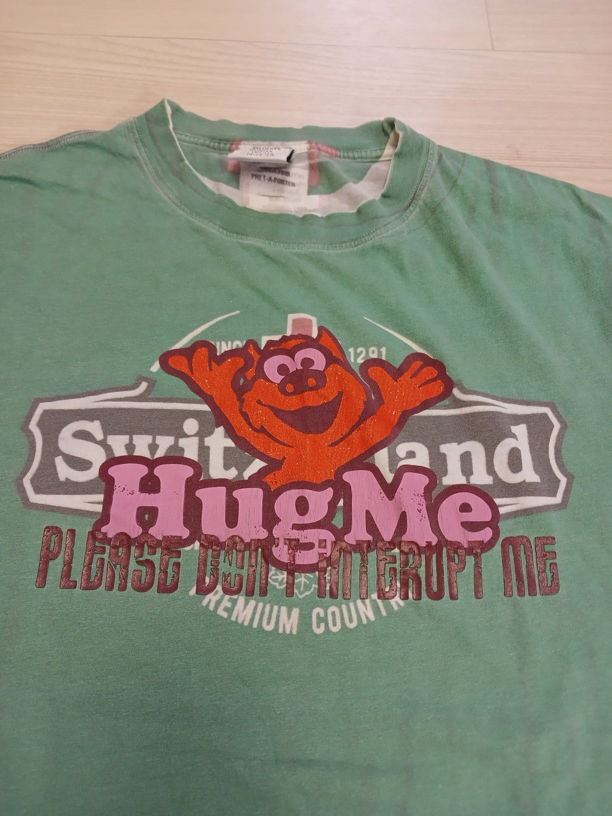 M Vetements hug me I don’t care thanks oversized t shirt