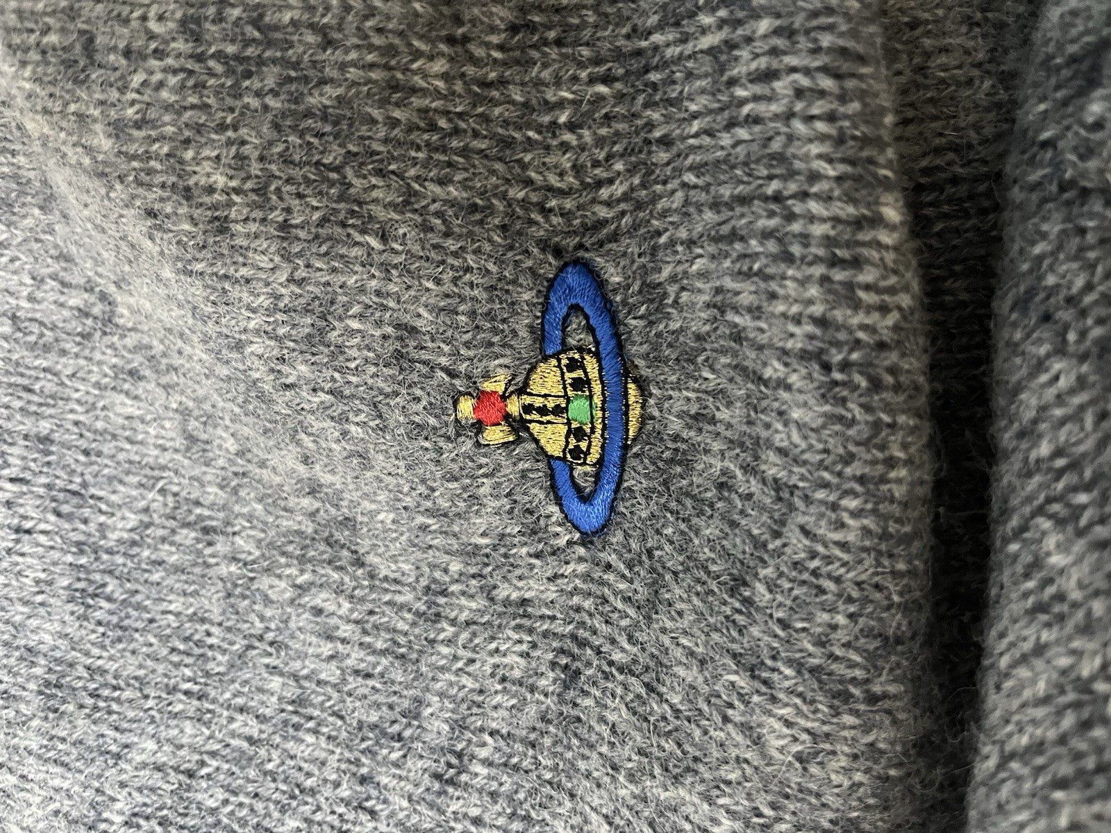 M vivienne westwood man orb logo knit zip up jacket