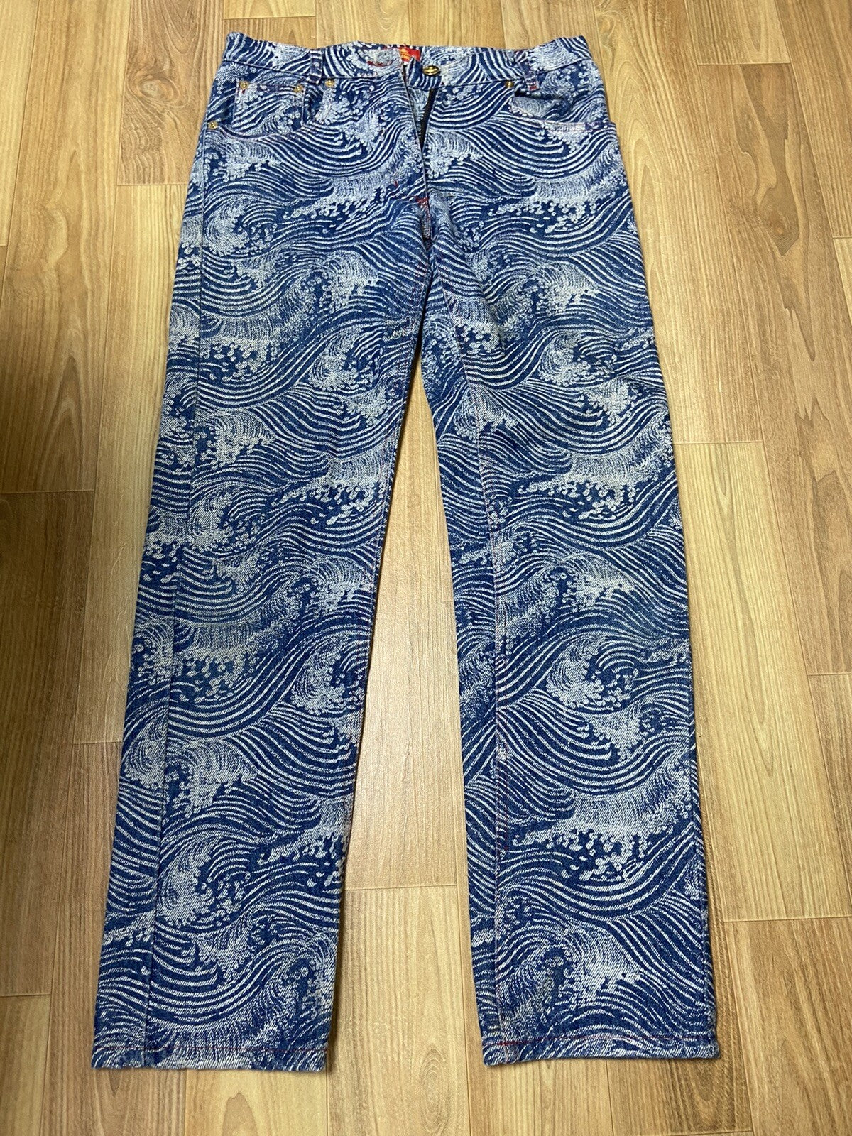 40 Vivienne westwood aw92 The Great Waves denim pants jeans
