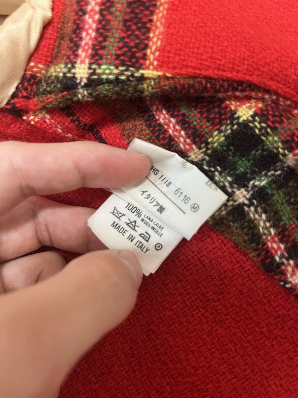 38 Vivienne westwood milan vintage 90s 80s red Tartan wool jacket