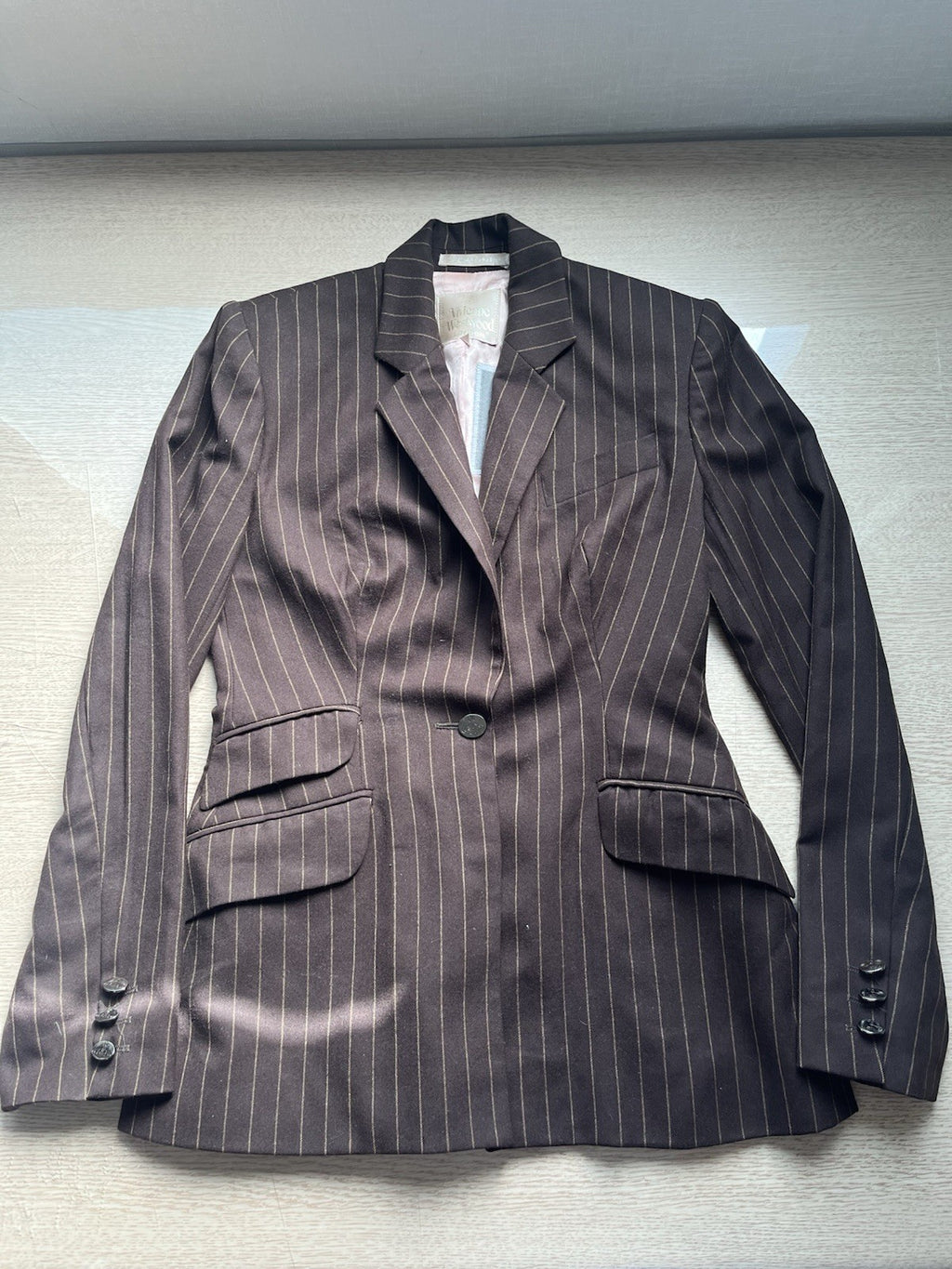 10 Vivienne Westwood GOLD LABEL vintage hourglass pinstripe blazer jacket