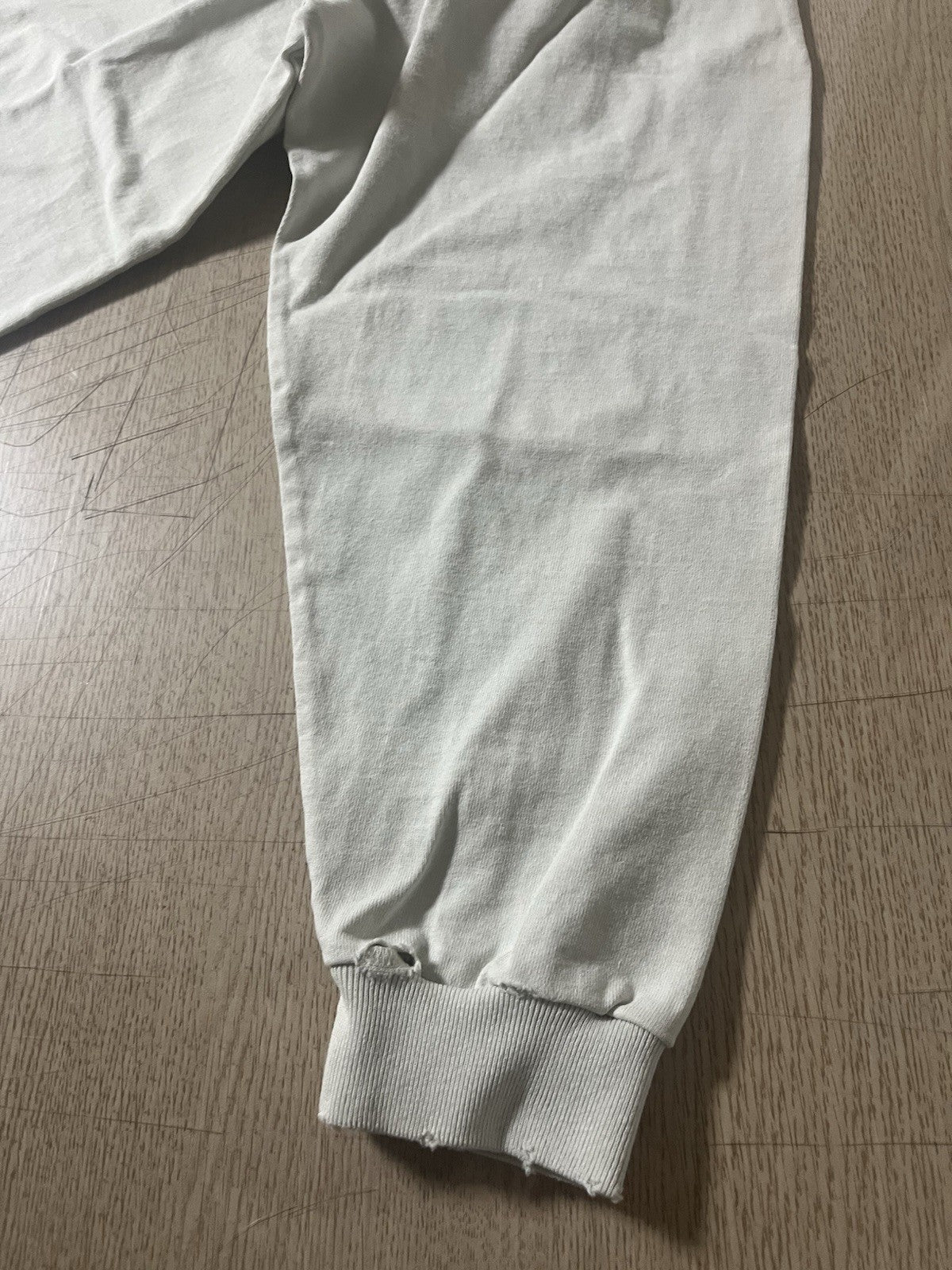 S vetements SILK ROAD distressed oversized long sleeve shirt