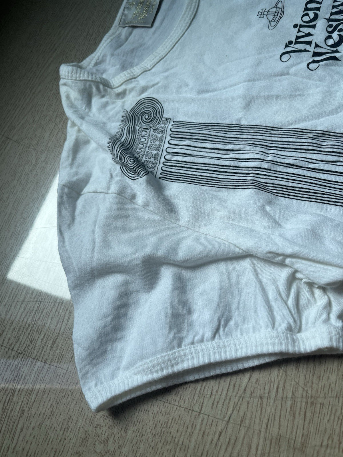 M Vivienne Westwood gold label orb logo cropped t shirt