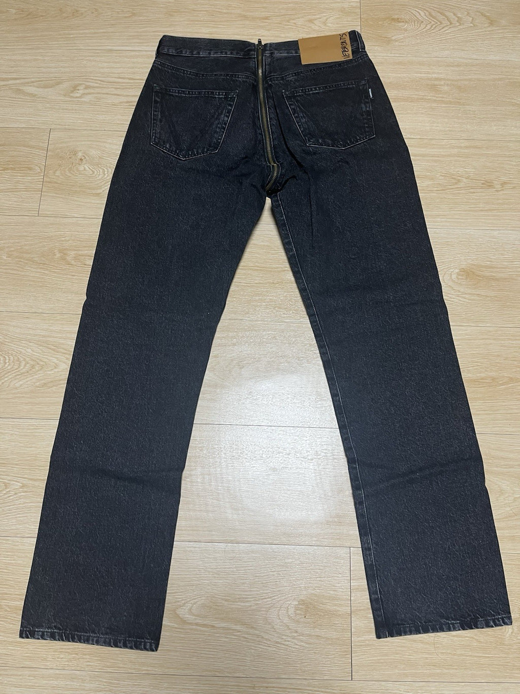M Vetements SS20 crotch zip split HOMME denim pants jeans