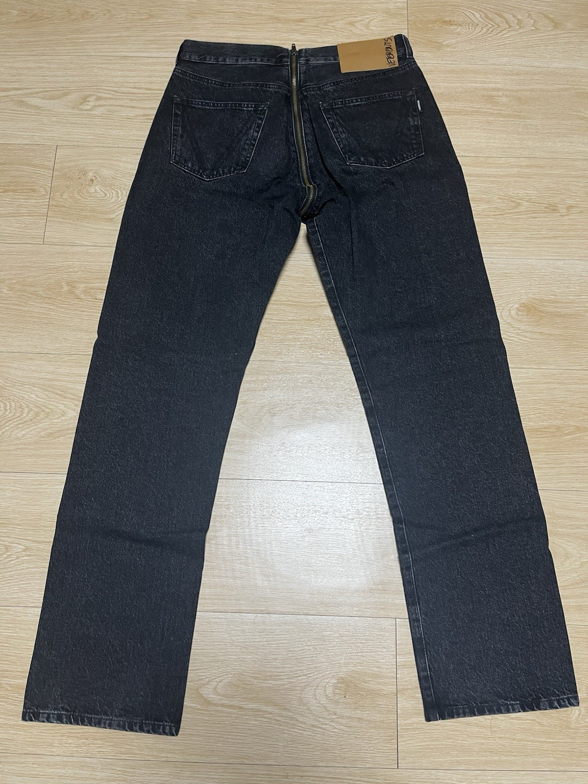 M Vetements SS20 crotch zip split HOMME denim pants jeans