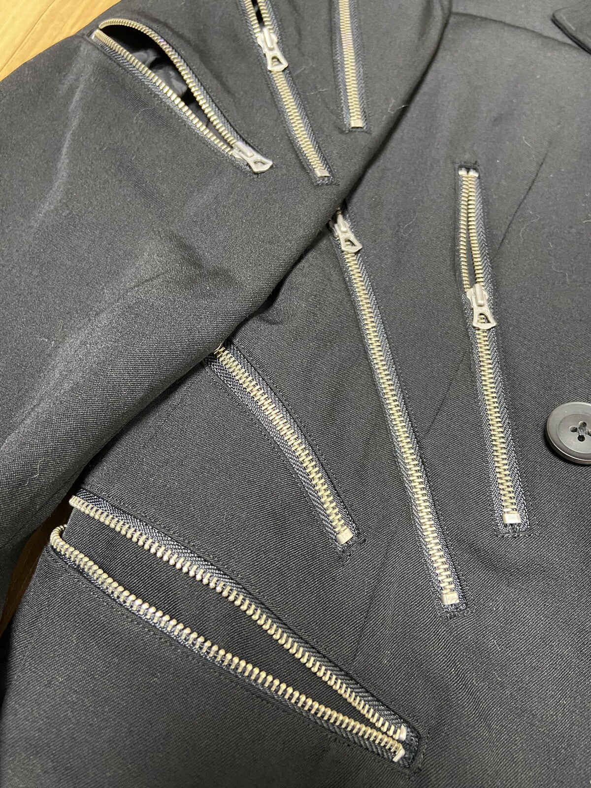 3 Yohji yamamoto pour homme ss19 multi zipper wool coat