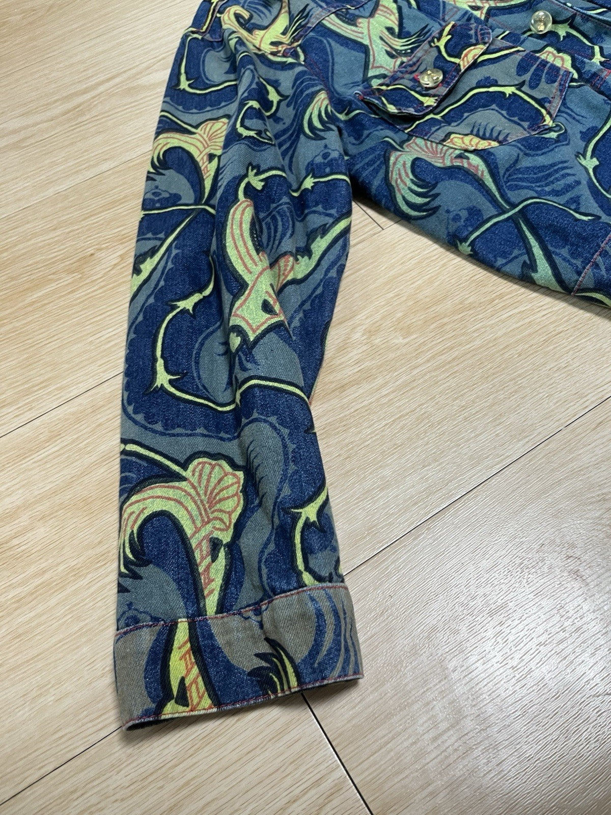 M Vivienne westwood VINTAGE 90s Grand hotel paisley Printing denim jacket