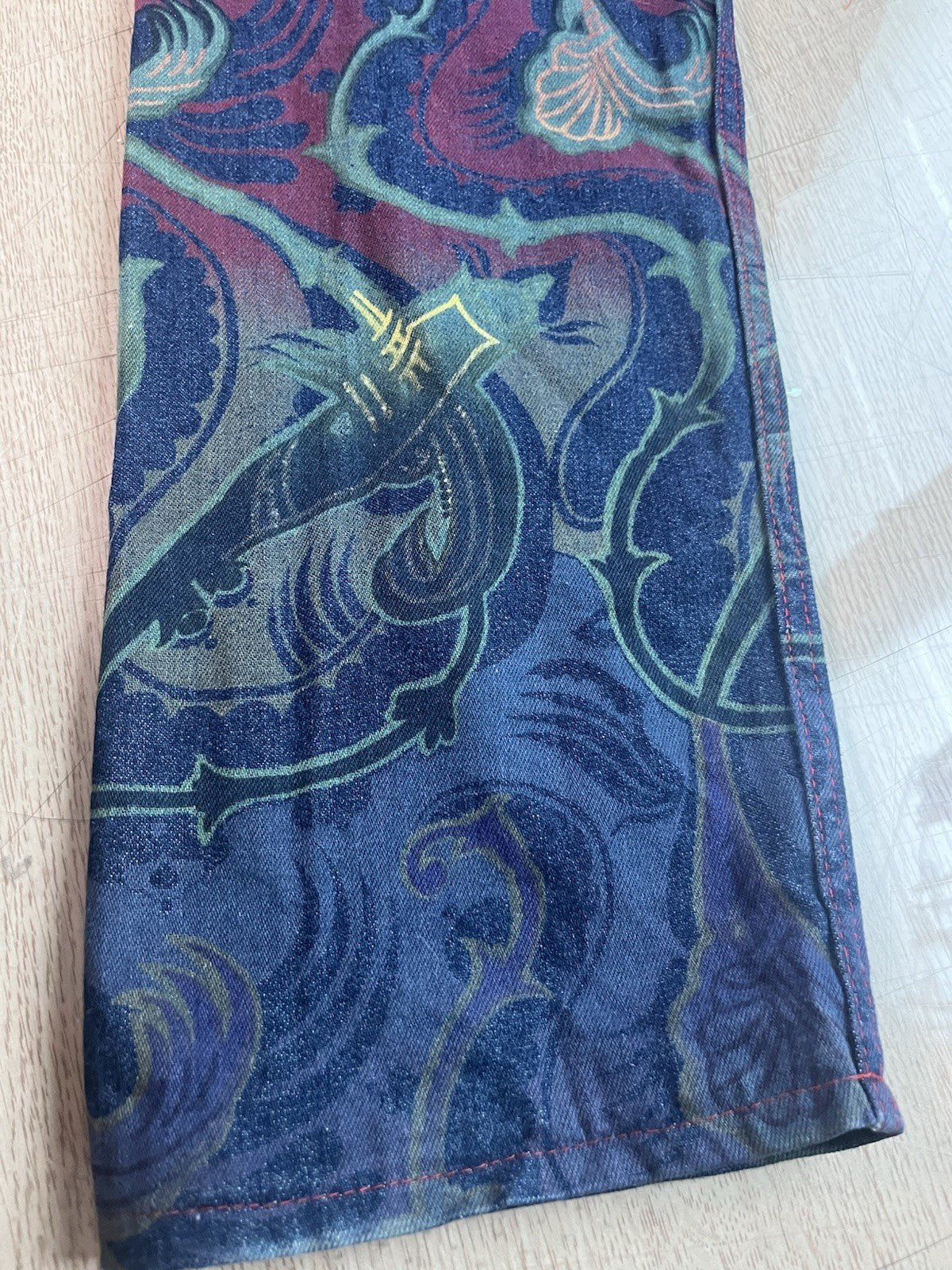 26 Vivienne Westwood Vintage 90s paisley Denim Pants Jeans