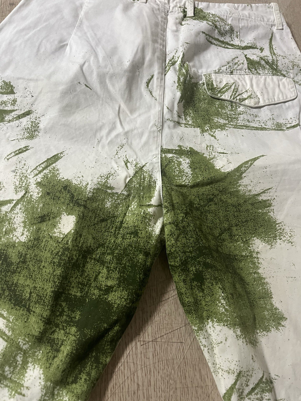44 Vivienne westwood leaf printing bermuda short pants