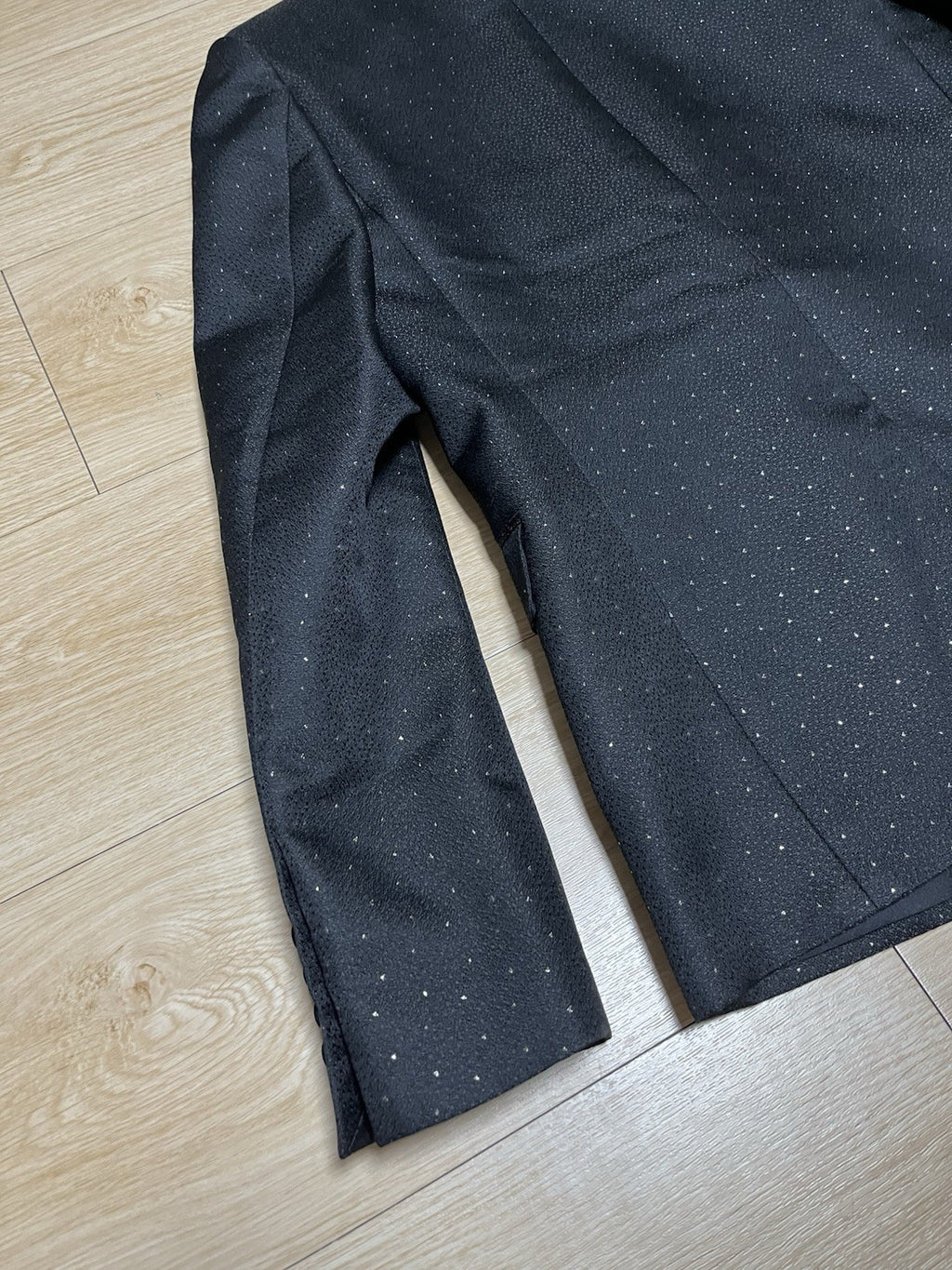 44 Saint laurent glitter Le smoking peaked lapel blazer suit jacket