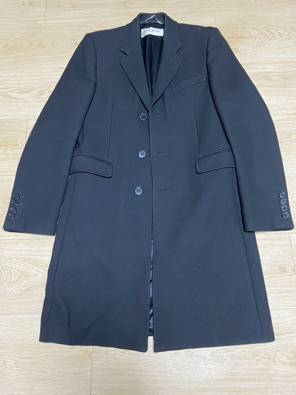 46 Saint Laurent fw15 ss16 chesterfield wool coat jacket