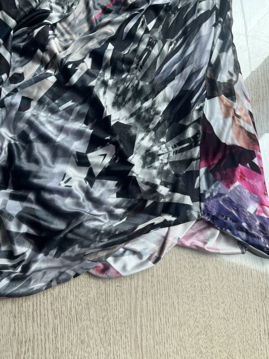 42 Alexander Mcqueen Ss09 Natural Distinction kaleidoscope Printing Silk Dress