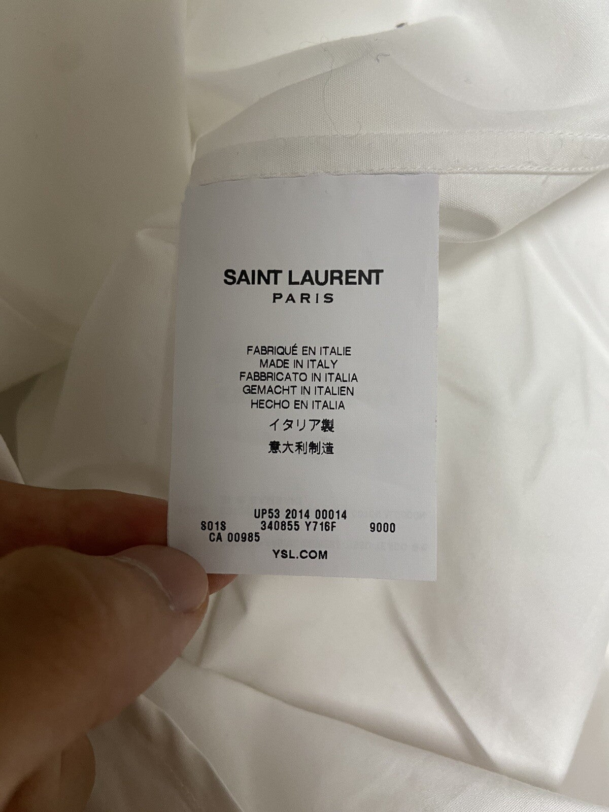 37 Saint Laurent 2014 White dress shirt