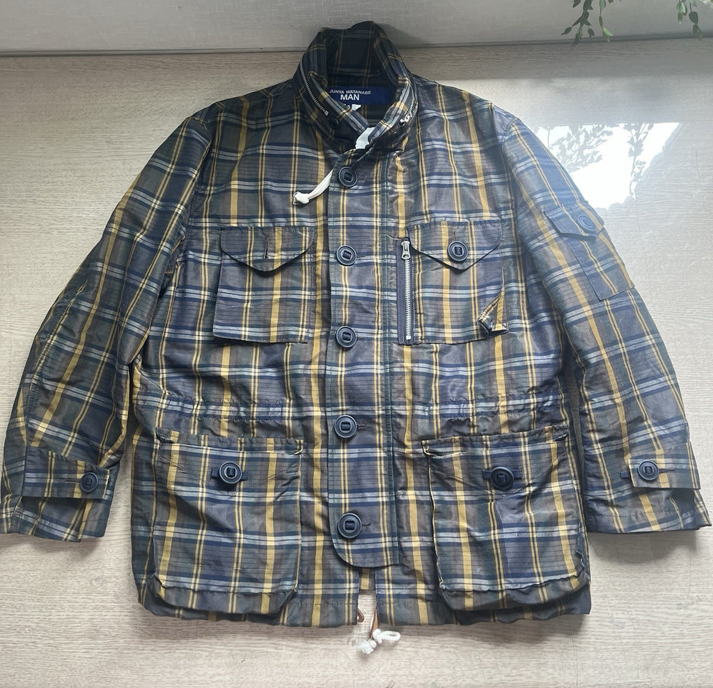 S Junya Watanabe man comme des garcons Ss22 m65 tartan Military jacket