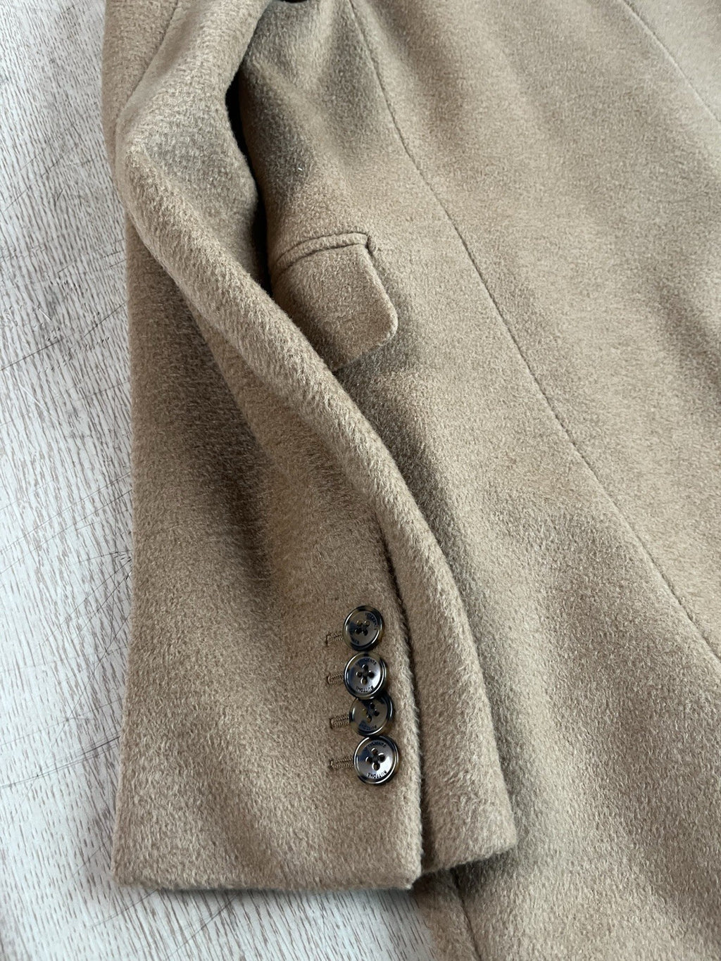 XS Vetements fw17 baby camel wool double breasted coat