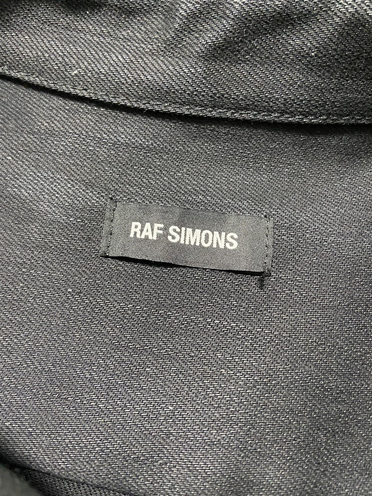 Os Raf Simons X Christian F Back printing Denim shirt jacket