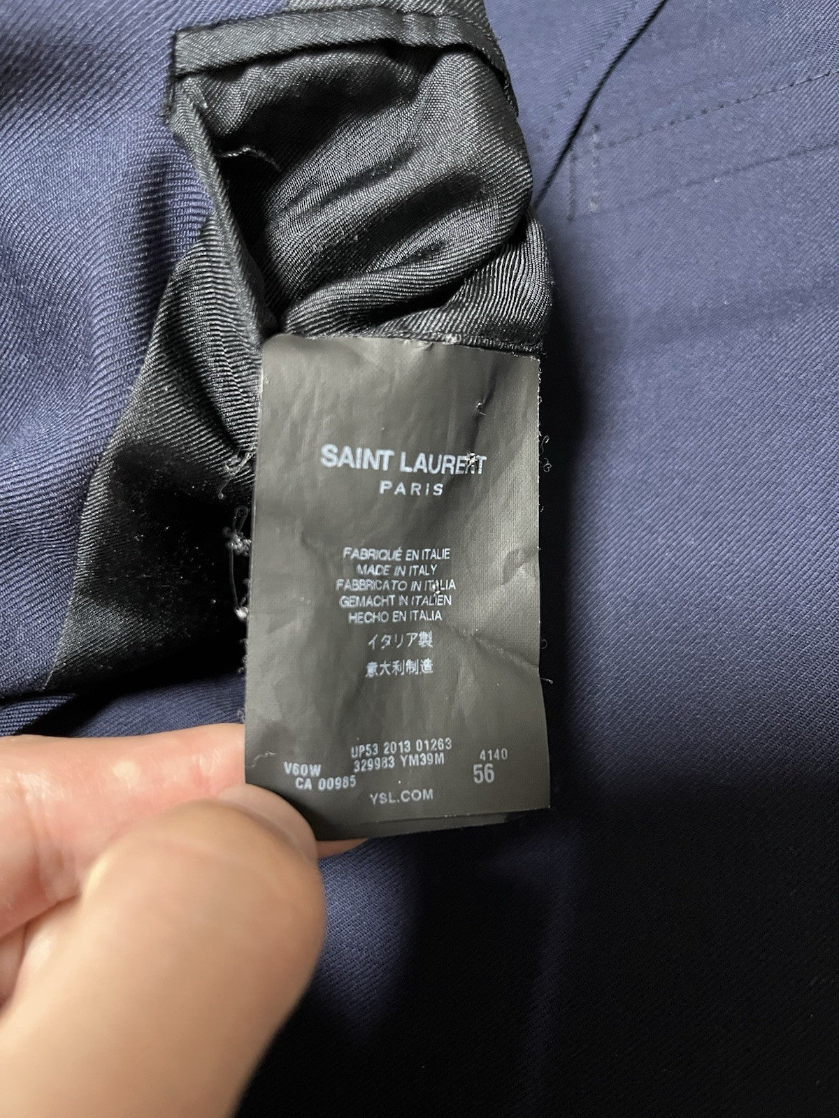 56 Saint Laurent ss14 gold button blazer suit jacket