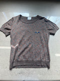 M Vivienne Westwood gold label orb logo cropped knit t shirt