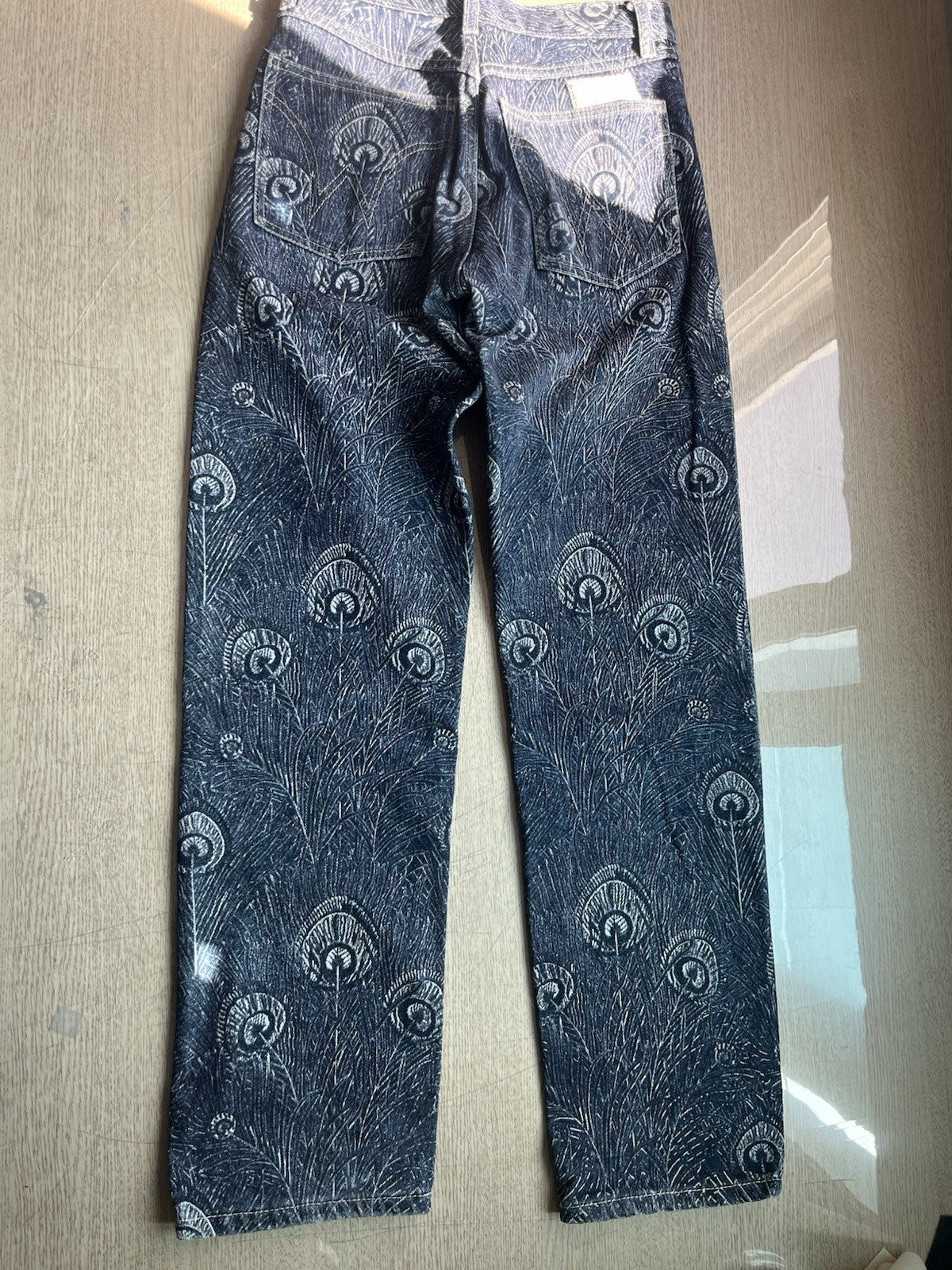 28 Vivienne Westwood Vintage 90s peacock Denim Pants Jeans
