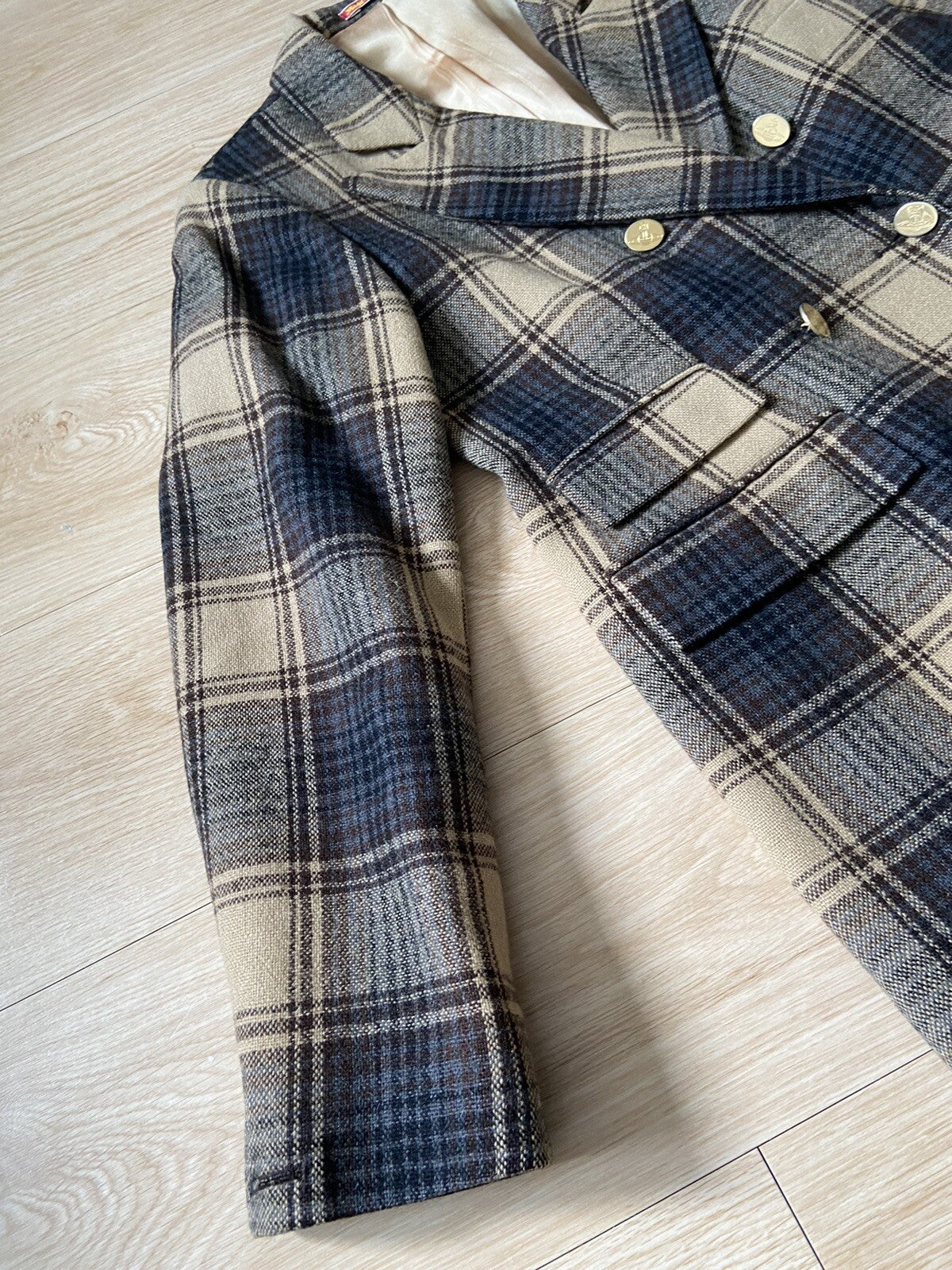10 Vivienne westwood Made in england vintage 80s 90s tartan blazer jacket