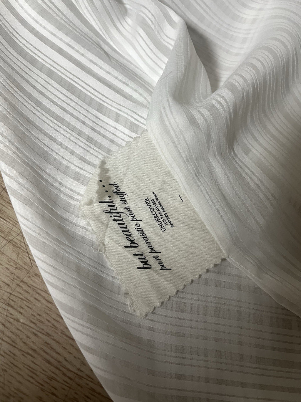 M Undercover aw04 But Beautiful sheer assymetric blouse shirt