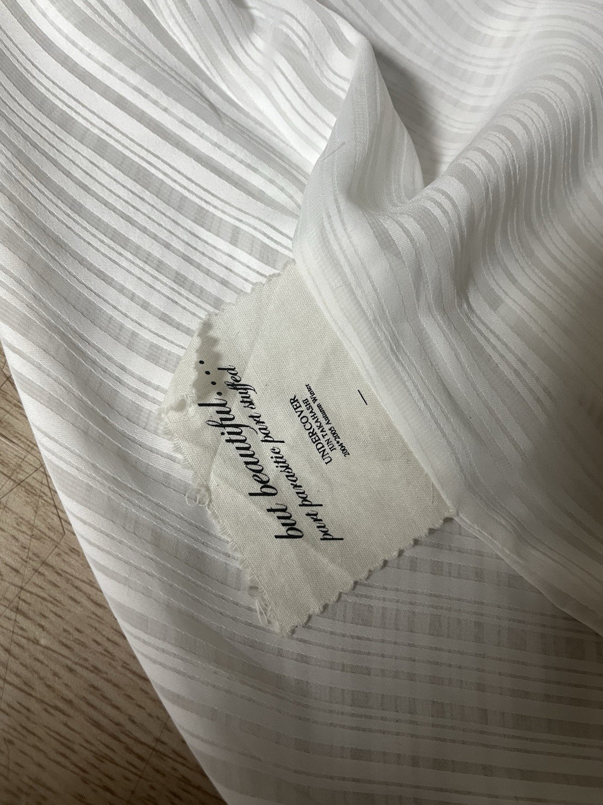 M Undercover aw04 But Beautiful sheer assymetric blouse shirt