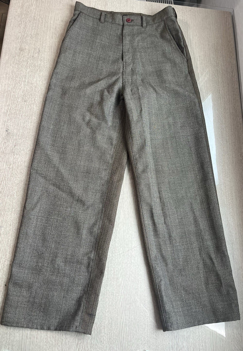 2 Undercover double sides wool slacks carpenter wide pants
