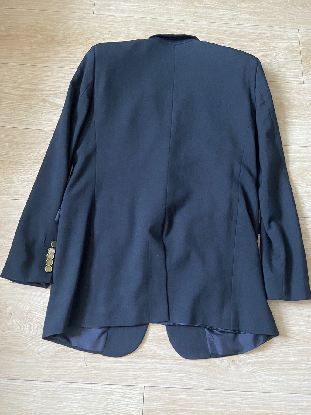 F46 Saint Laurent gold double button blazer jacket suit